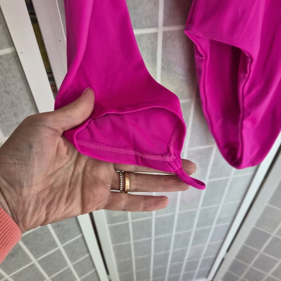 Makara Luna Vibrant Pink Long Sleeve One Piece Swimsuit Sz L - Picture 3 of 11